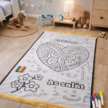 Tapis de prière à colorier